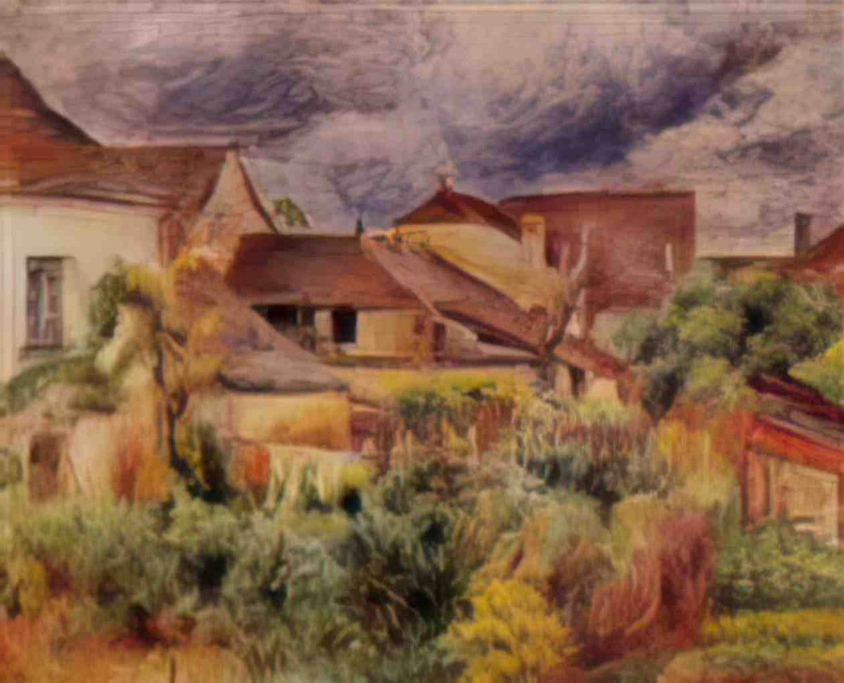Pierre Auguste Renoir essoyes landscape 1884 Art A4 Photo Print