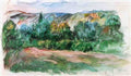 Pierre Auguste Renoir essoyes landscape Art A4 Photo Print
