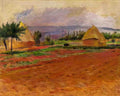 Pierre Auguste Renoir field and haystacks 1885 Art A4 Photo Print