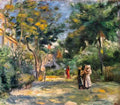 Pierre Auguste Renoir figures in a garden Art A4 Photo Print