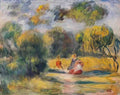 Pierre Auguste Renoir figures in a landscape 1900 Art A4 Photo Print