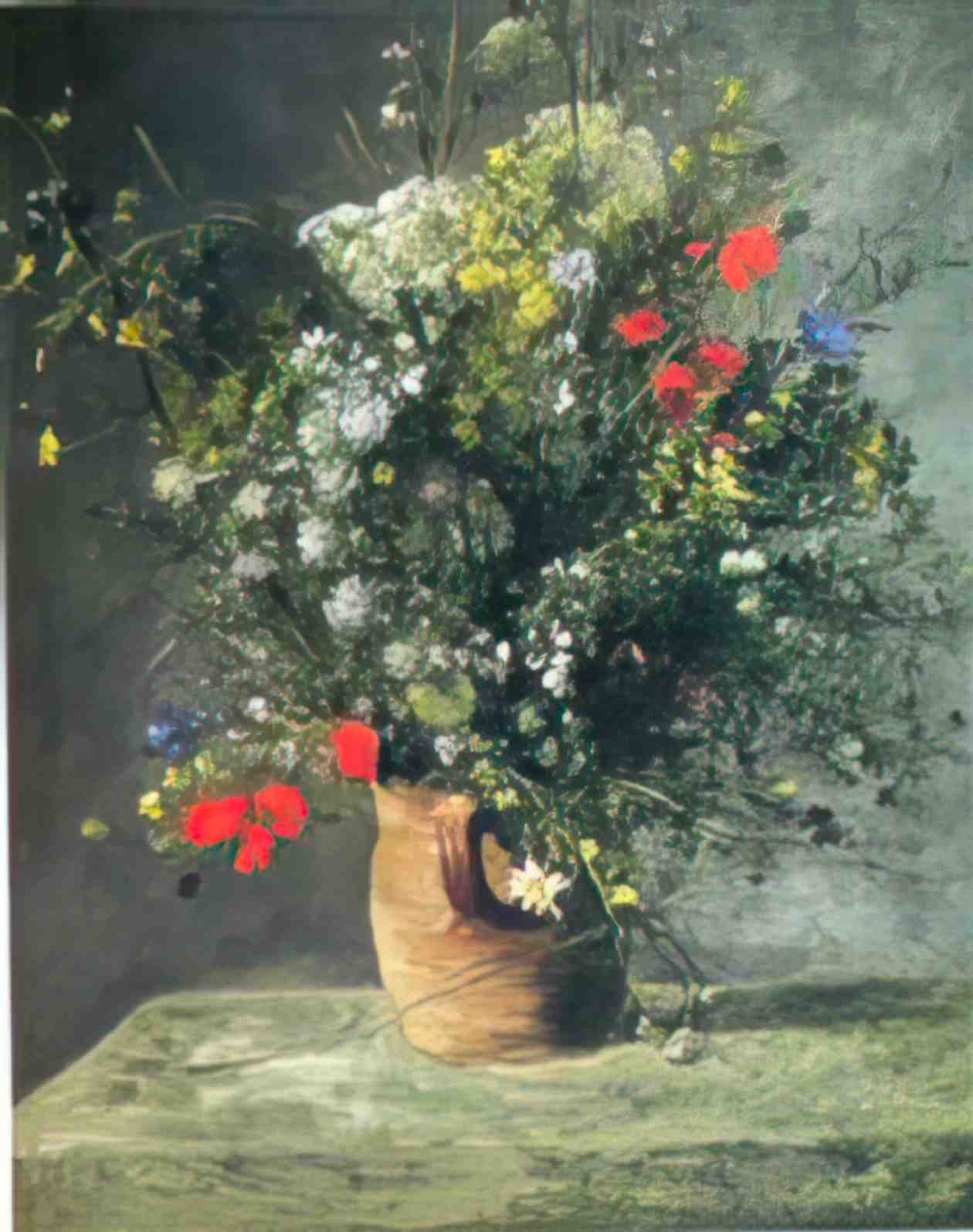 Pierre Auguste Renoir flowers in a vase Art A4 Photo Print
