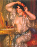 Pierre Auguste Renoir gabrielle at the mirror 1910 Art A4 Photo Print