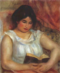 Pierre Auguste Renoir gabrielle reading 1906 Art A4 Photo Print