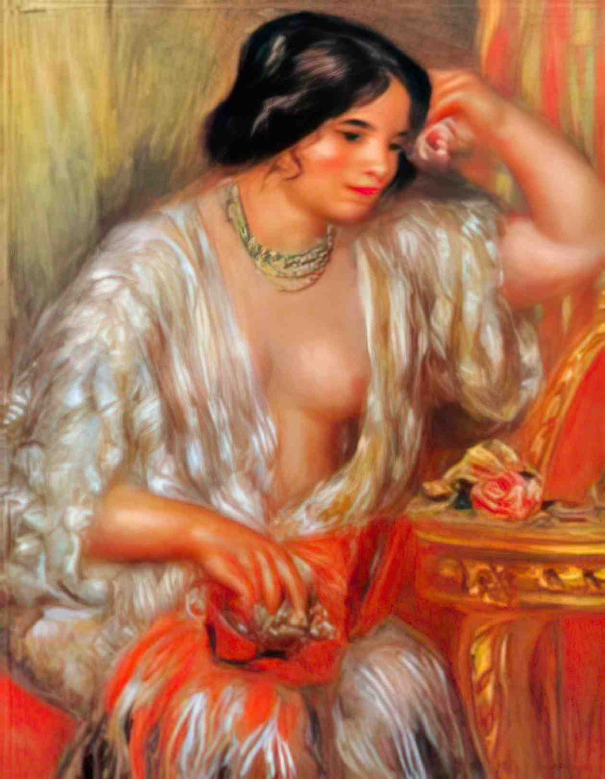 Pierre Auguste Renoir gabrielle sun Art A4 Photo Print