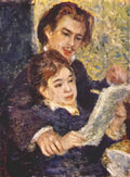 Pierre Auguste Renoir georges riviere and margot 1876 Art A4 Photo Print