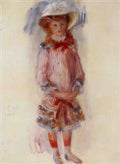 Pierre Auguste Renoir georgette charpentier standing 1880 Art A4 Photo Print