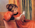 Pierre Auguste Renoir girl reading 1890 Art A4 Photo Print