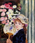 Pierre Auguste Renoir girl with fan Art A4 Photo Print