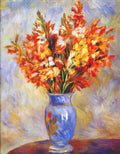 Pierre Auguste Renoir gladioli 1884 Art A4 Photo Print