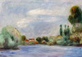 Pierre Auguste Renoir house on the river Art A4 Photo Print