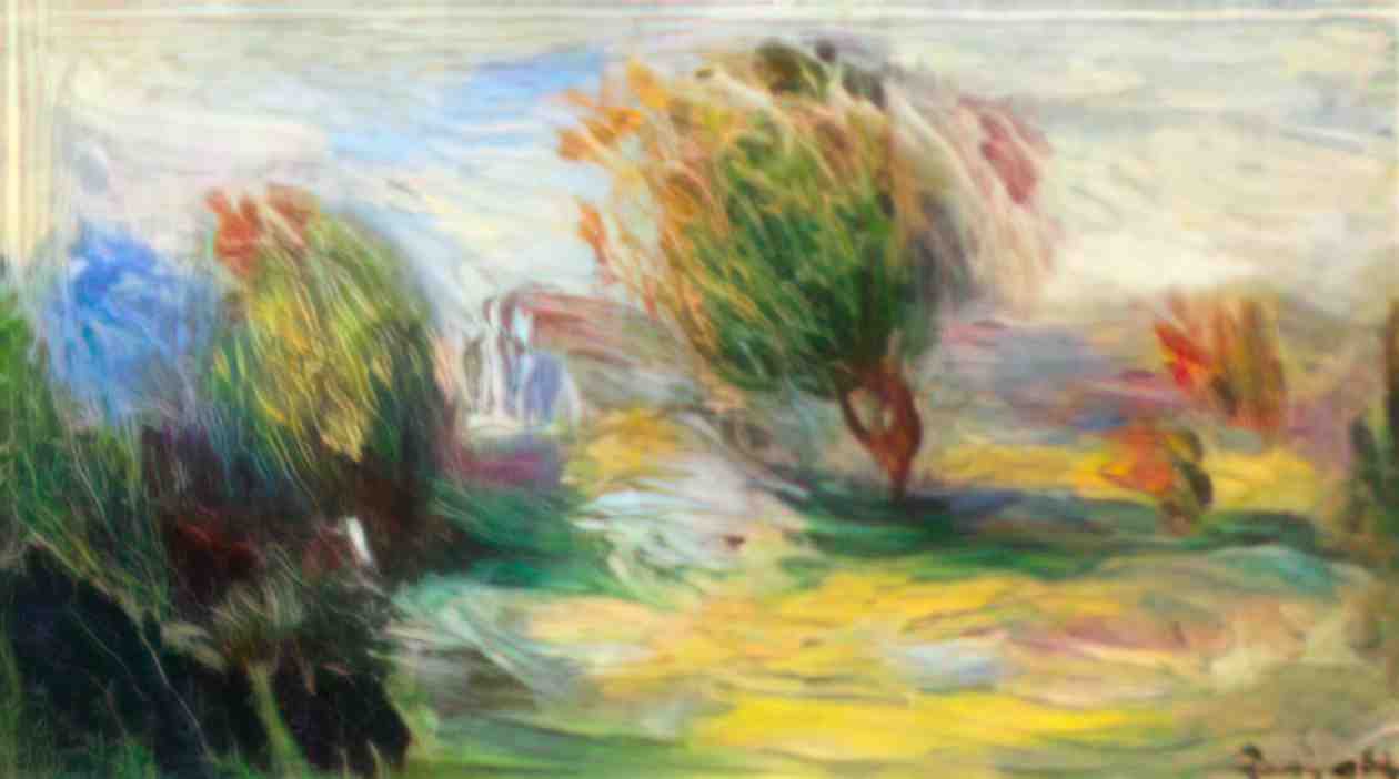 Pierre Auguste Renoir landscape 10 Art A4 Photo Print