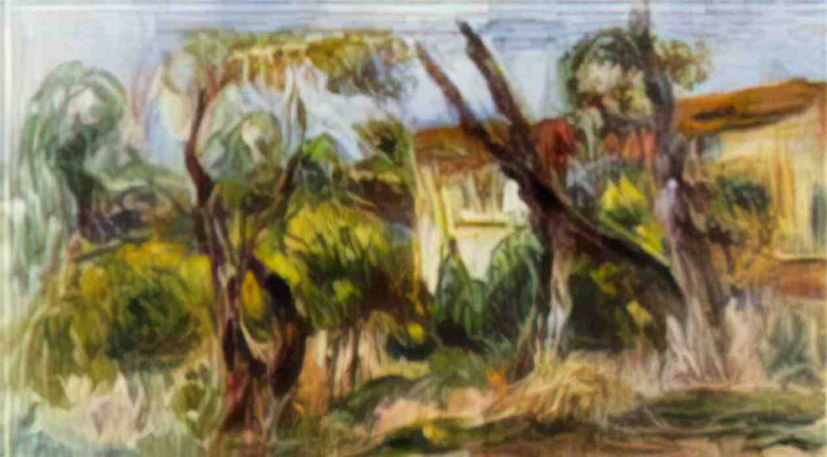 Pierre Auguste Renoir landscape 1914 Art A4 Photo Print