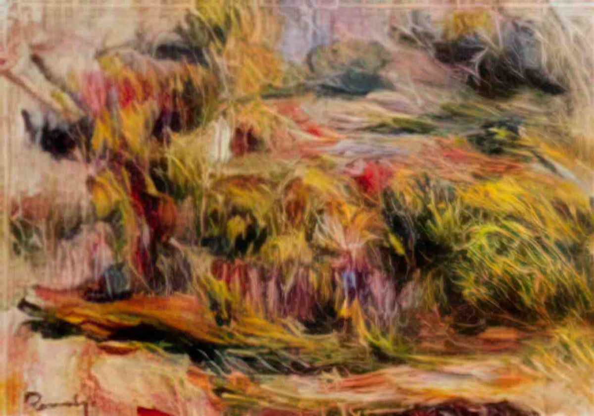 Pierre Auguste Renoir landscape 1919 Art A4 Photo Print