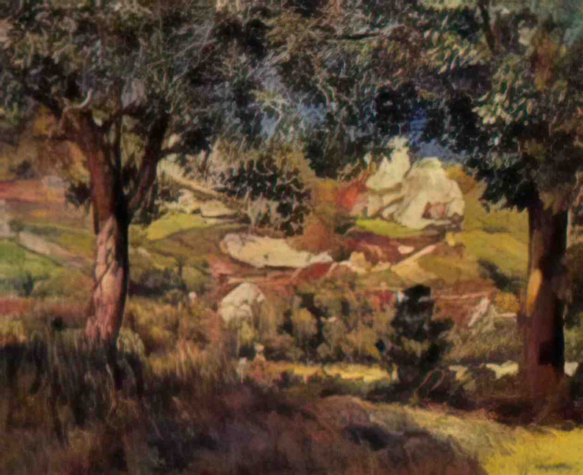 Pierre Auguste Renoir landscape in la roche guyon 1887 Art A4 Photo Print