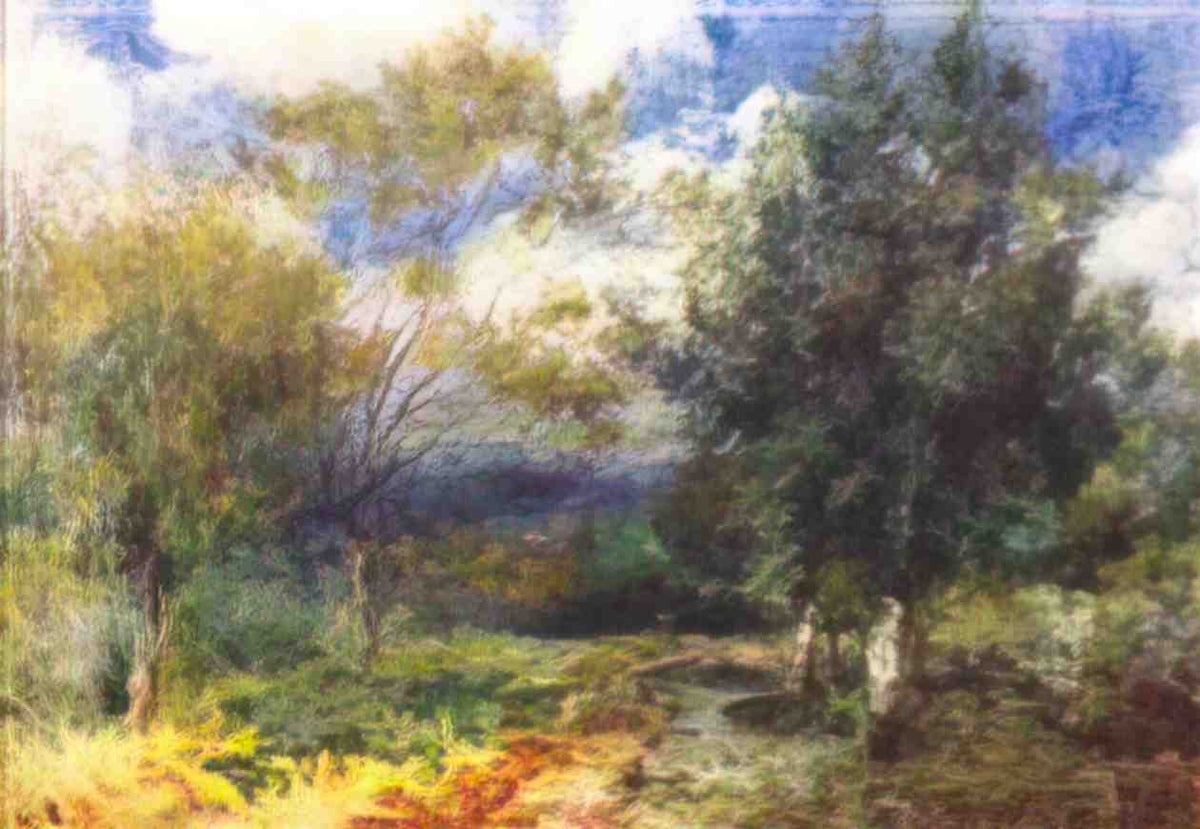 Pierre Auguste Renoir landscape in the sun 1881 Art A4 Photo Print