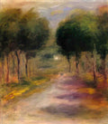 Pierre Auguste Renoir landscape with trees Art A4 Photo Print