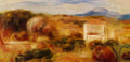 Pierre Auguste Renoir landscape with white house Art A4 Photo Print