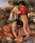 Pierre Auguste Renoir laundresses 1 Art A4 Photo Print