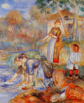Pierre Auguste Renoir laundresses Art A4 Photo Print