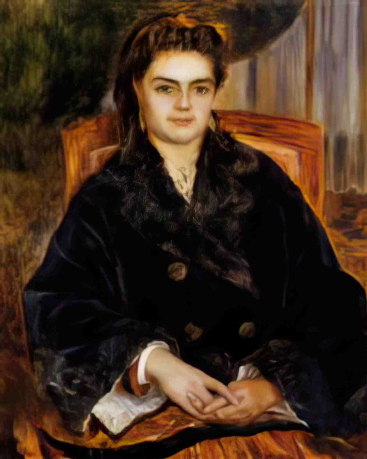 Pierre Auguste Renoir madame marie octavie bernier 1871 Art A4 Photo Print