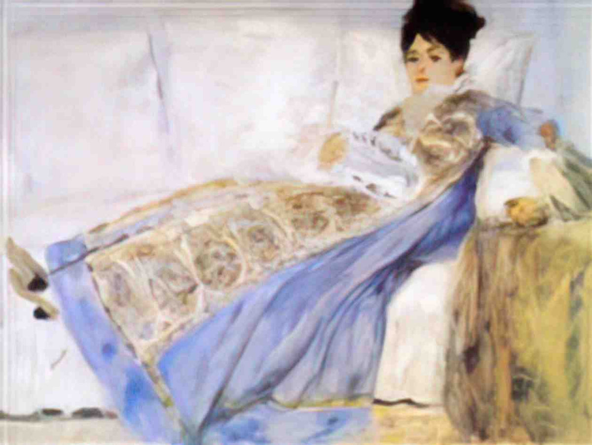 Pierre Auguste Renoir madame monet 1872 Art A4 Photo Print