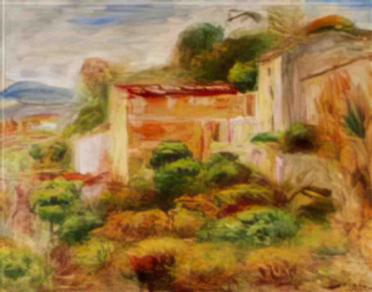 Pierre Auguste Renoir maison de la poste 1907 Art A4 Photo Print