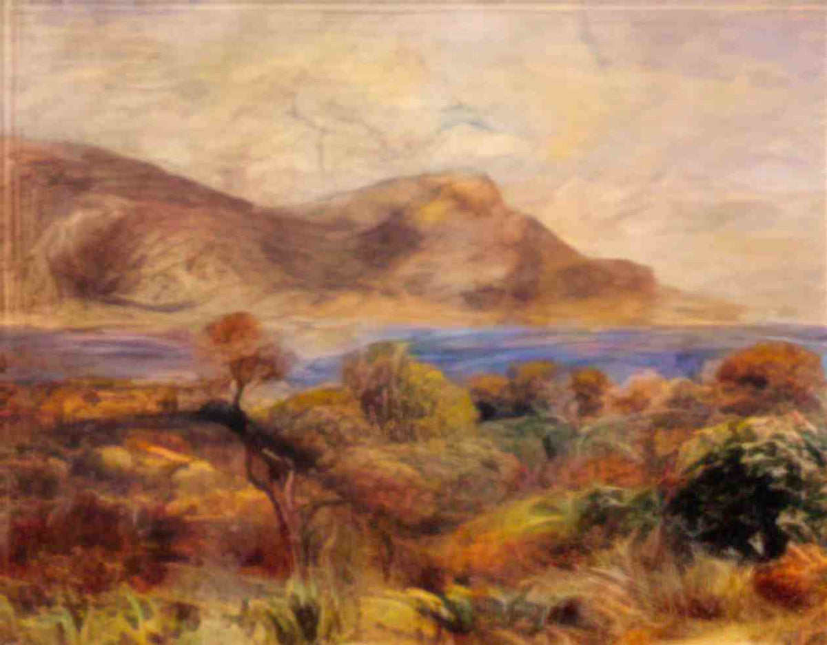Pierre Auguste Renoir mediteranean landscape Art A4 Photo Print