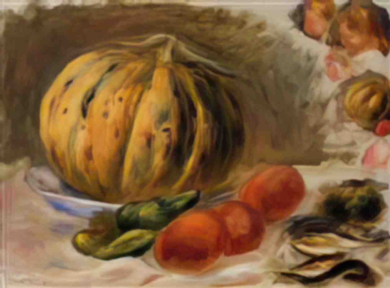 Pierre Auguste Renoir melon and tomatos Art A4 Photo Print