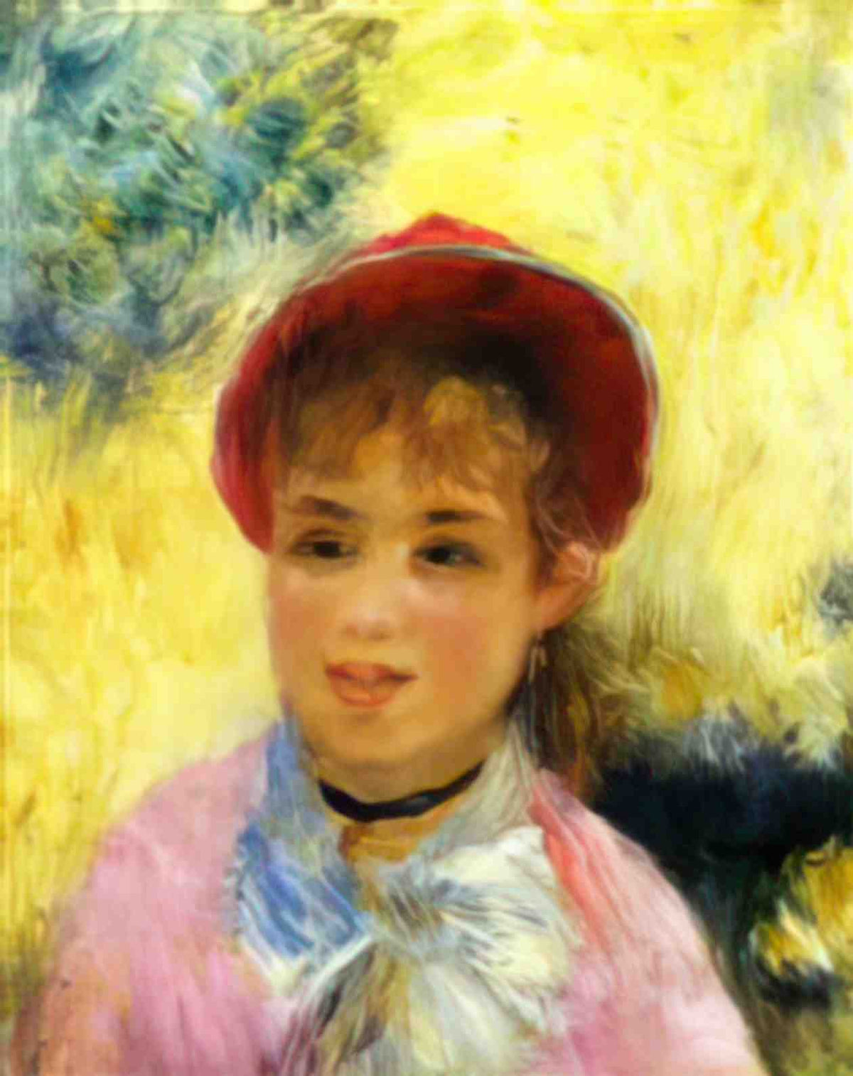 Pierre Auguste Renoir modele from the moulin de la galette 1876 Art A4 Photo Print