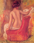 Pierre Auguste Renoir nude in a chair 1900 Art A4 Photo Print