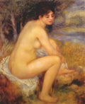 Pierre Auguste Renoir nude in a landscape 1883 Art A4 Photo Print