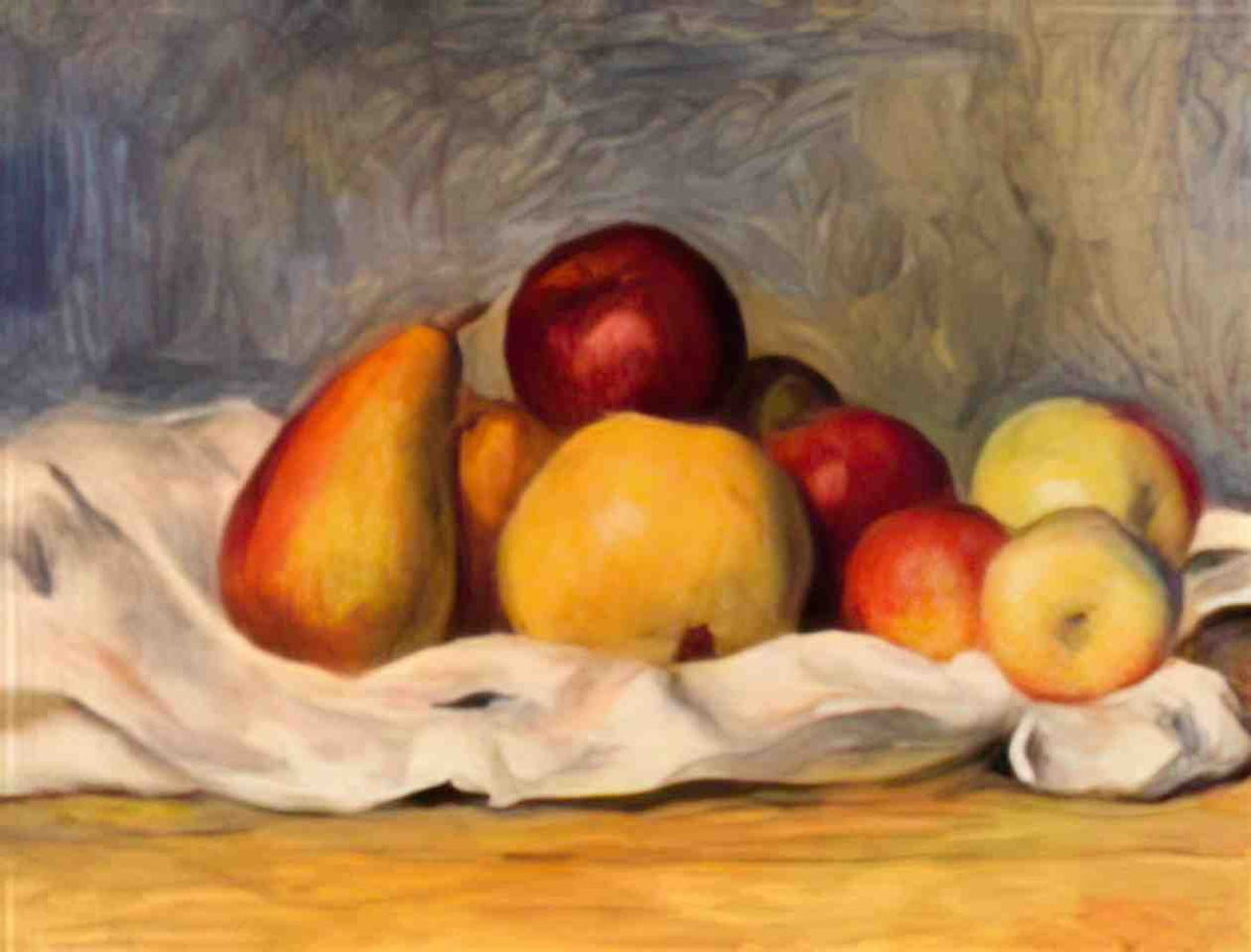 Pierre Auguste Renoir pears and apples 1890 Art A4 Photo Print