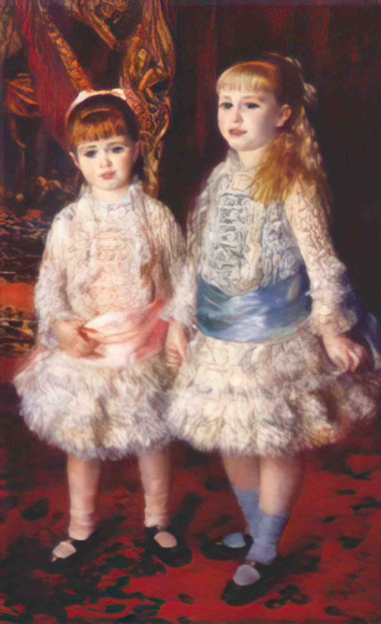 Pierre Auguste Renoir pink and blue 1881 Art A4 Photo Print