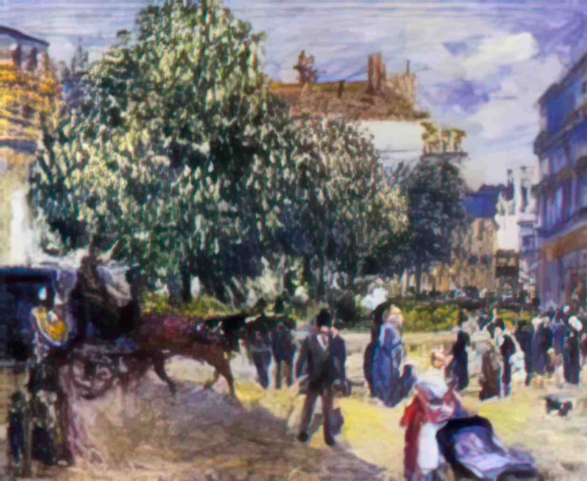 Pierre Auguste Renoir place de la trinite 1875 1 Art A4 Photo Print