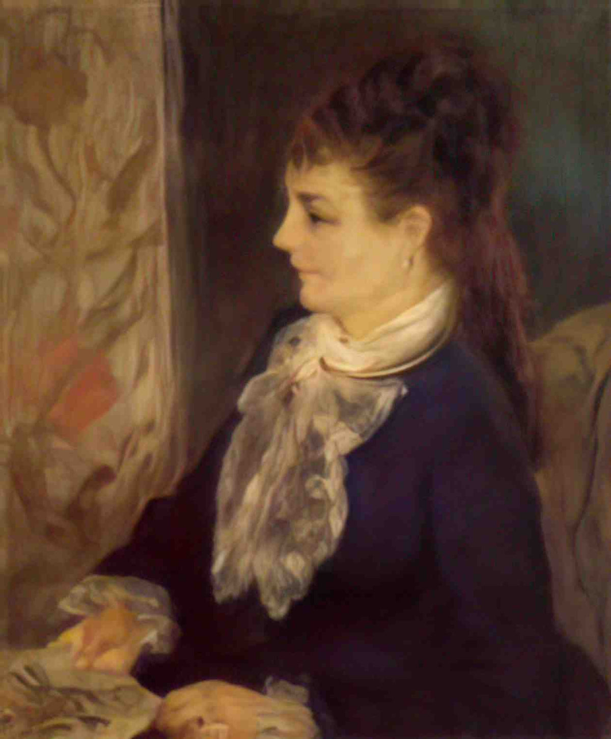 Pierre Auguste Renoir portrait of an anonymous sitter 1875 Art A4 Photo Print