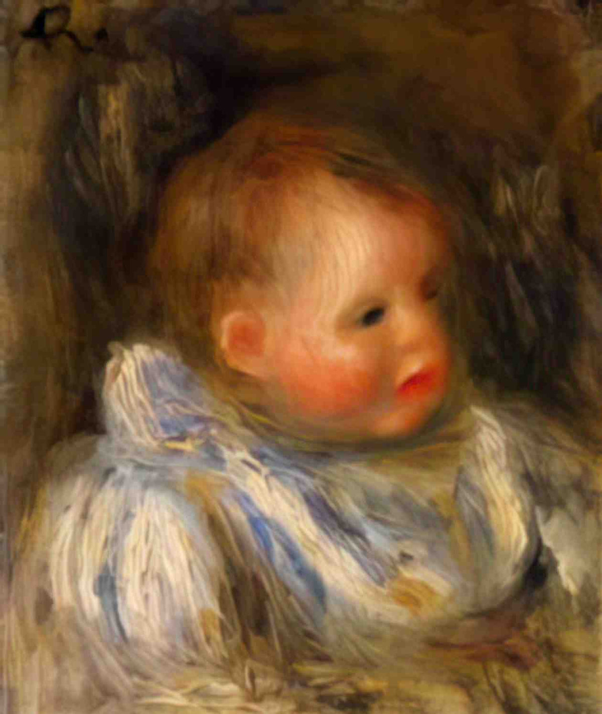 Pierre Auguste Renoir portrait of coco 1905 Art A4 Photo Print