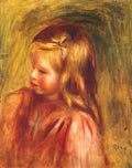 Pierre Auguste Renoir portrait of coco Art A4 Photo Print