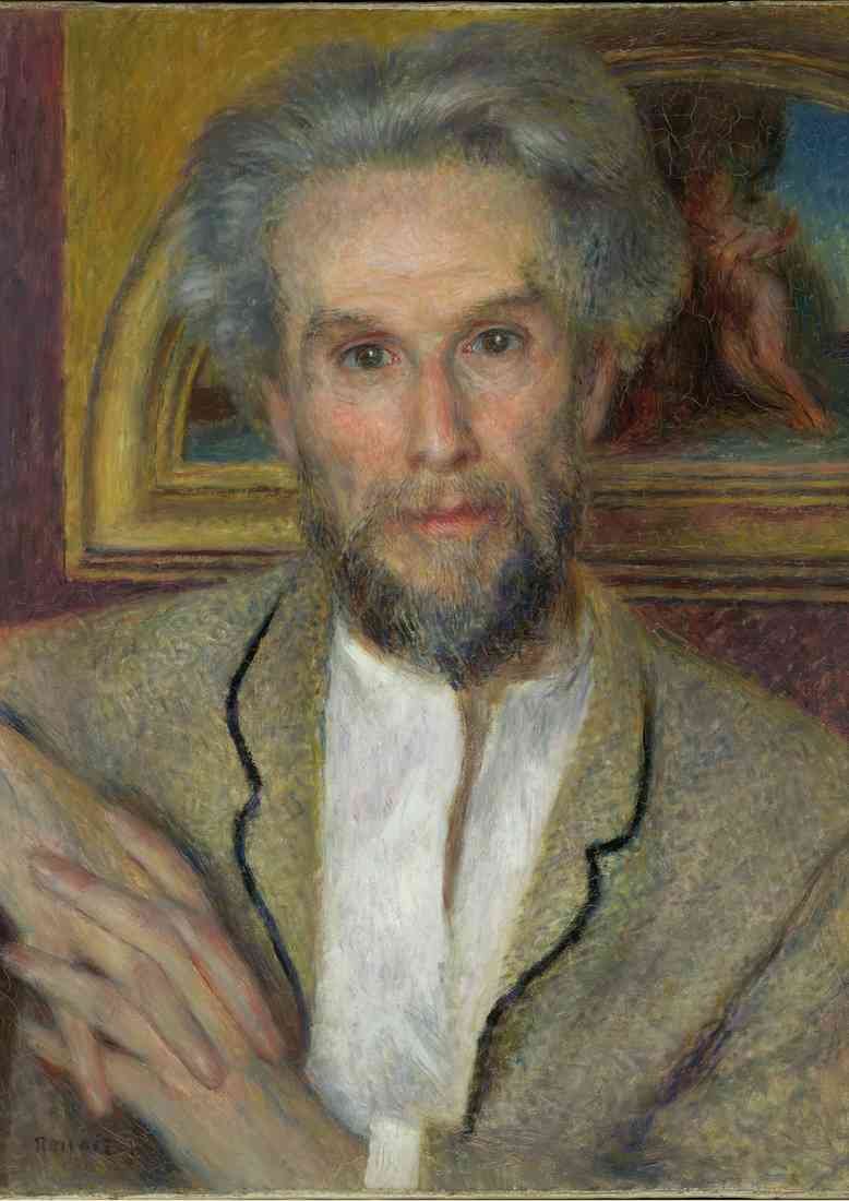 Pierre Auguste Renoir portrait of victor chocquet A4 Photo Print