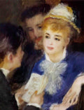 Pierre Auguste Renoir reading the part 1876 Art A4 Photo Print