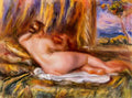 Pierre Auguste Renoir reclining nude 1860 Art A4 Photo Print
