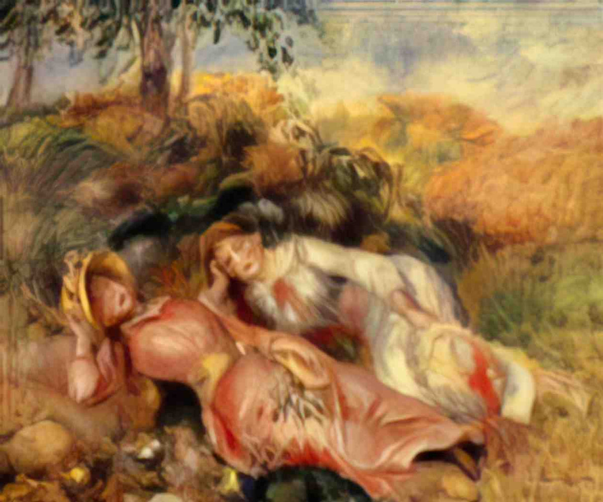 Pierre Auguste Renoir reclining women 1893 Art A4 Photo Print