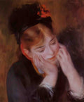 Pierre Auguste Renoir reflection 1877 Art A4 Photo Print