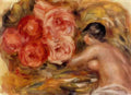 Pierre Auguste Renoir roses and study of gabrielle 1915 Art A4 Photo Print