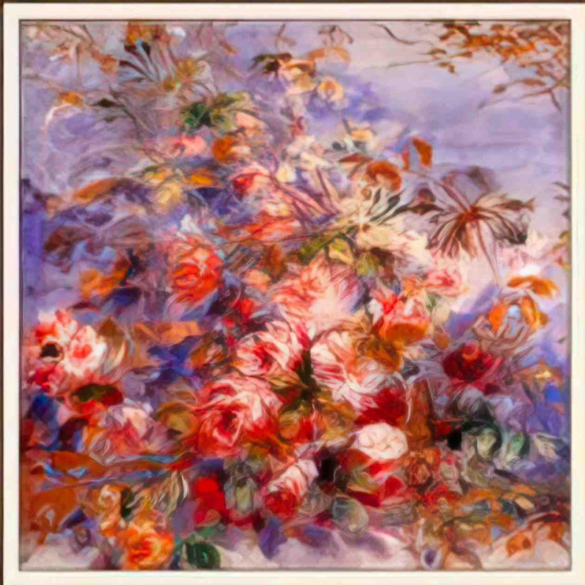 Pierre Auguste Renoir roses by the window Art A4 Photo Print