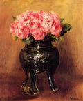 Pierre Auguste Renoir roses in a china vase Art A4 Photo Print