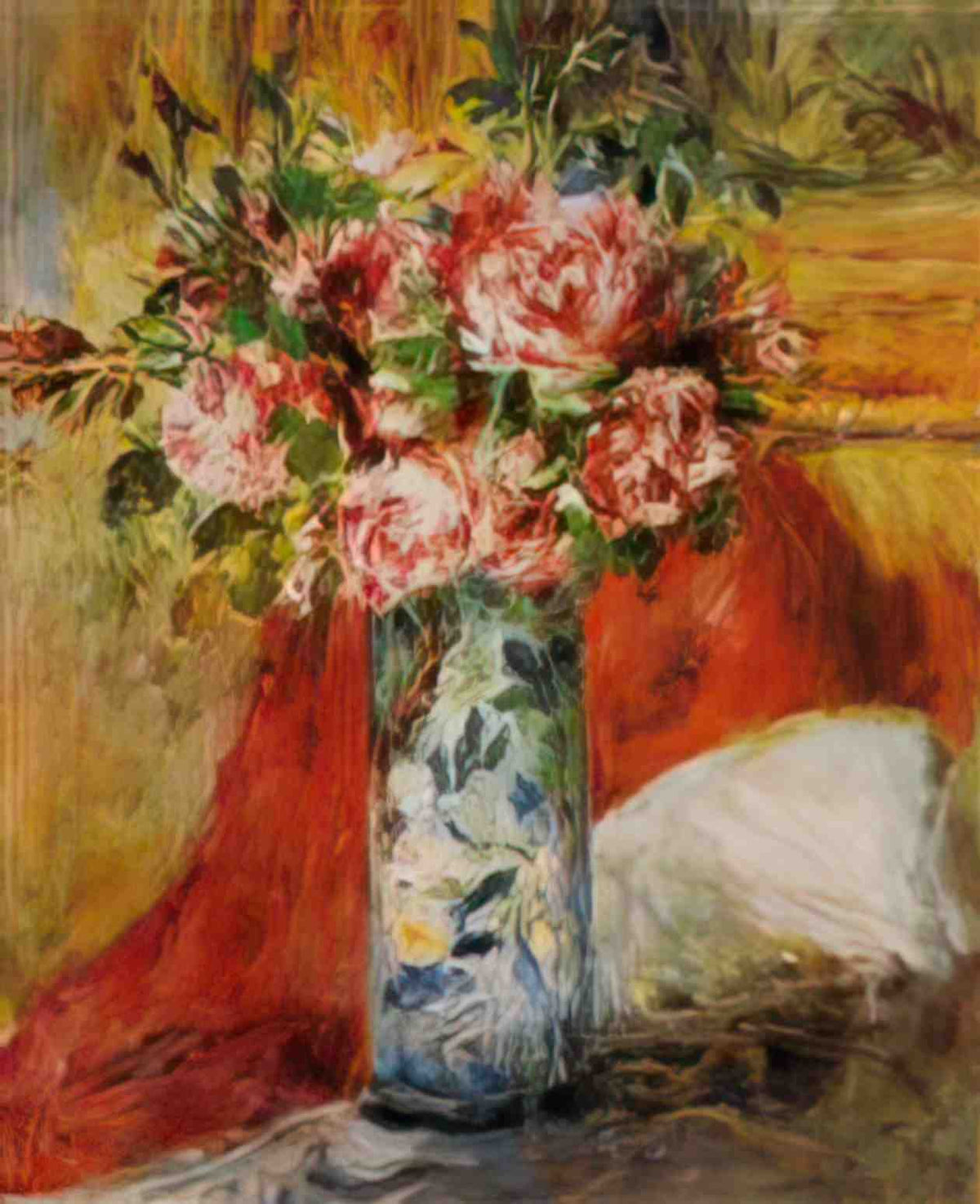 Pierre Auguste Renoir roses in a vase 1876 Art A4 Photo Print