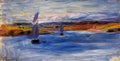 Pierre Auguste Renoir sailboats 1885 Art A4 Photo Print