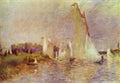 Pierre Auguste Renoir sailboats at argenteuil Art A4 Photo Print