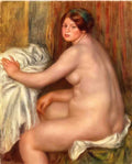 Pierre Auguste Renoir seated bather 1913 Art A4 Photo Print